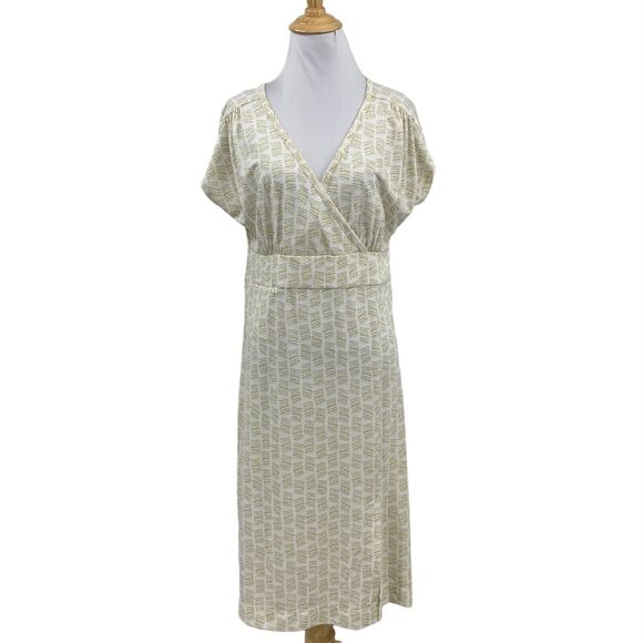 Royal Robbins Dress Womens M Medium Beige Essential Surplice Dash Standard Fit - Picture 1 of 15